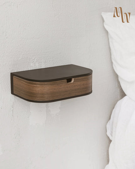 Minimalist Wooden Shelf with Drawer