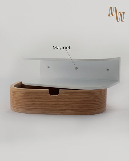 Minimalist Wooden Shelf with Drawer