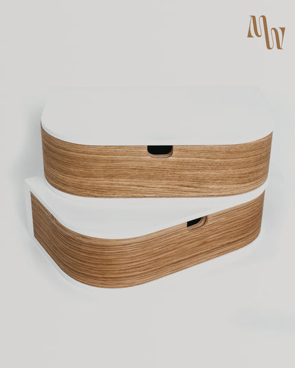 Minimalist Wooden Shelf with Drawer