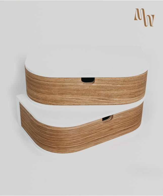 Minimalist Wooden Shelf with Drawer
