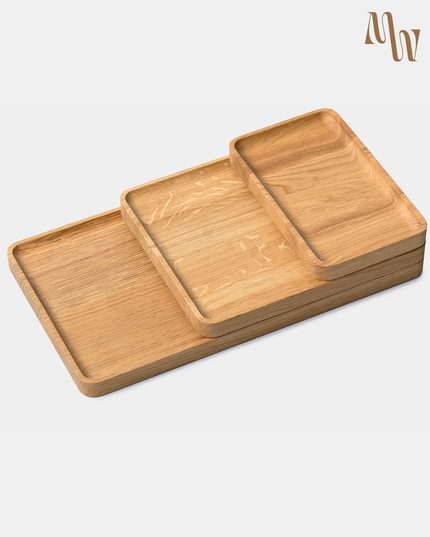 Wooden Tray Bundle | Set of 3