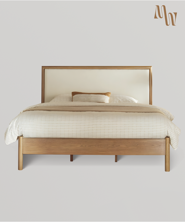 Modern Upholstered Panel Bed