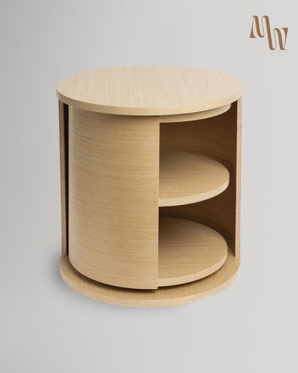 Round Multi-purpose Nightstand