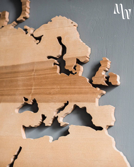 Wooden World Map