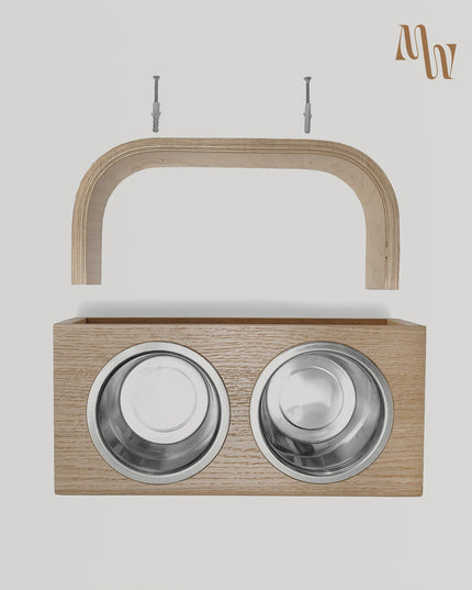 Wooden Elevated Dog Bowl Stand | 3 Sizes