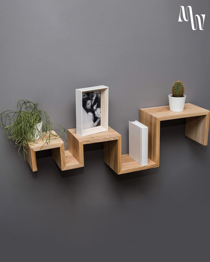 Geometric Wall Shelf | Set of 3