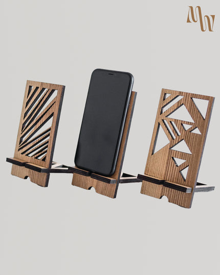 Wooden Patterned Smartphone Stand