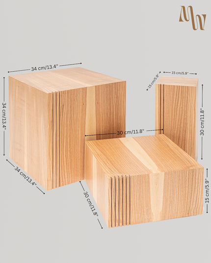 Floor Planter Podium | Set of 3 cubes