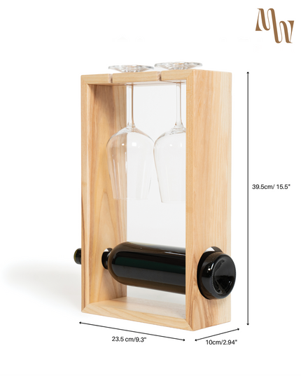 Minimalist Wine and Glass Holder Box