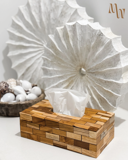 Mixed Wooden Tissue Box