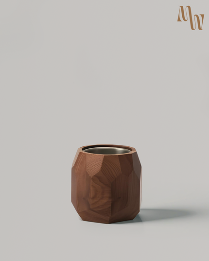 Wooden Multi-purpose Geometric Pot