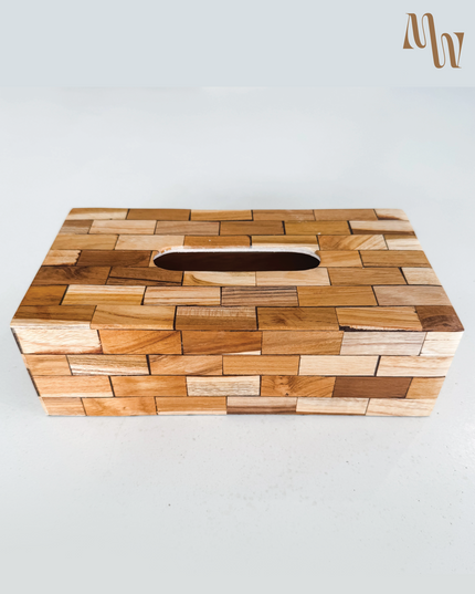 Mixed Wooden Tissue Box