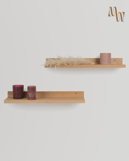 Floating Wooden Shelves Ver 2 | Set of 2 & Set of 4