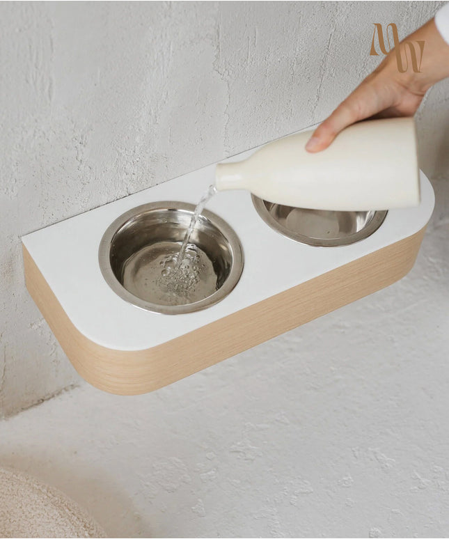 Waterproof Wall Mounted Dog Bowl Holder