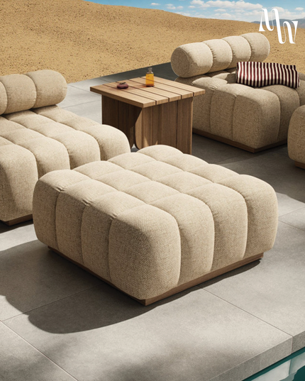 Pixel Outdoor Piece | Ottoman