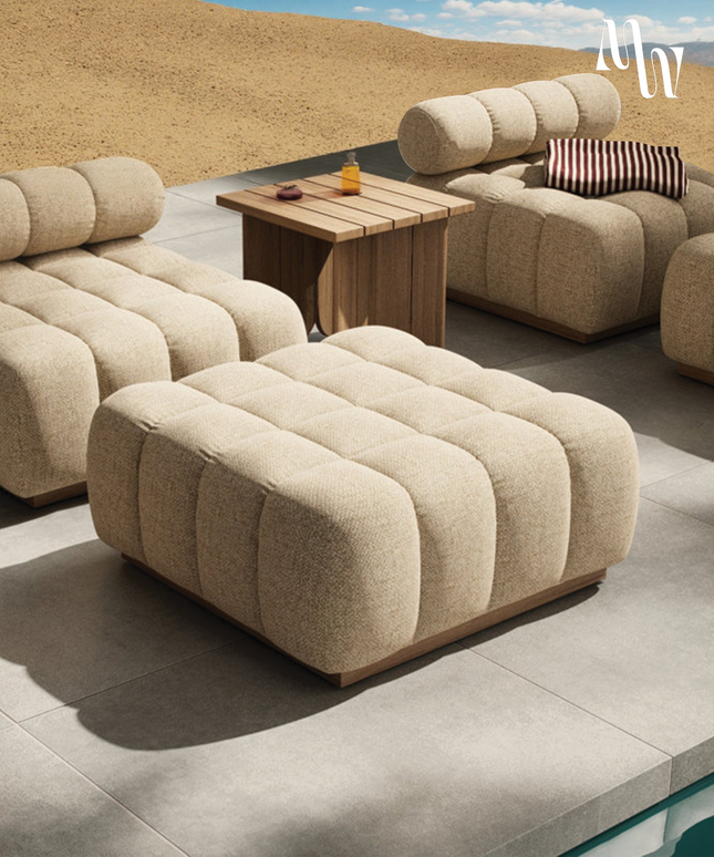 Pixel Outdoor Piece | Ottoman