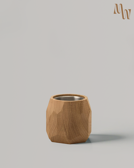 Wooden Multi-purpose Geometric Pot