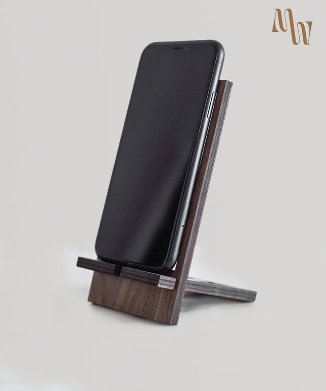 Wooden Patterned Phone Stand