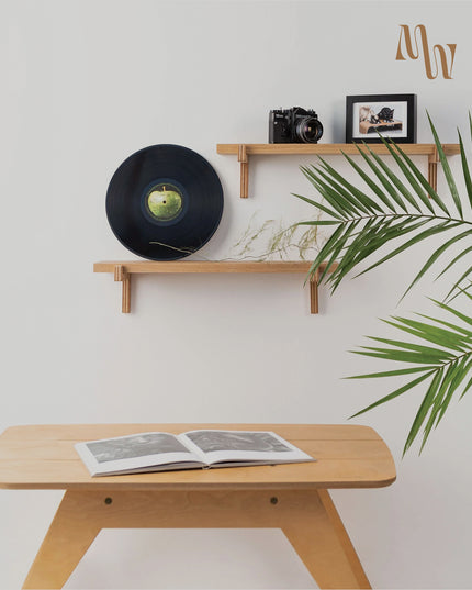 Floating Wooden Wall Shelves | Set of 2 & Set of 4