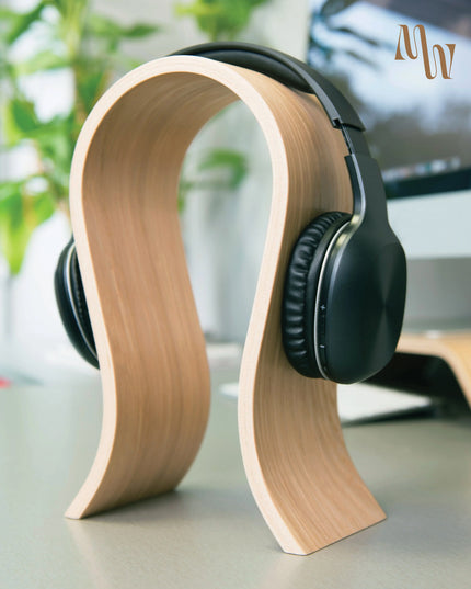 Wooden Headphones Stand