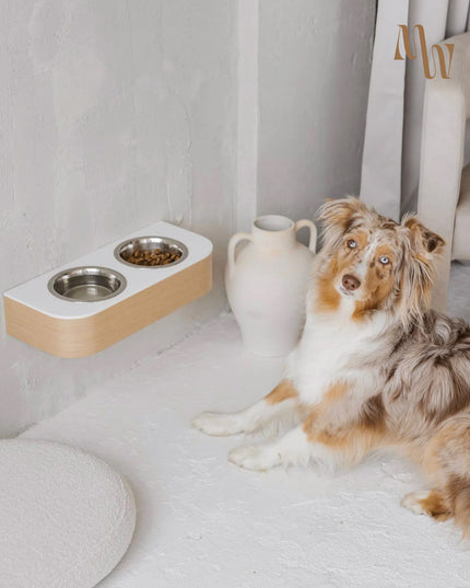 Waterproof Wall Mounted Dog Bowl Holder