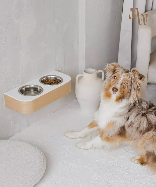 Waterproof Wall Mounted Dog Bowl Holder