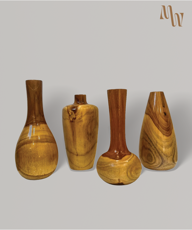 Wooden Vase | 4 Styles