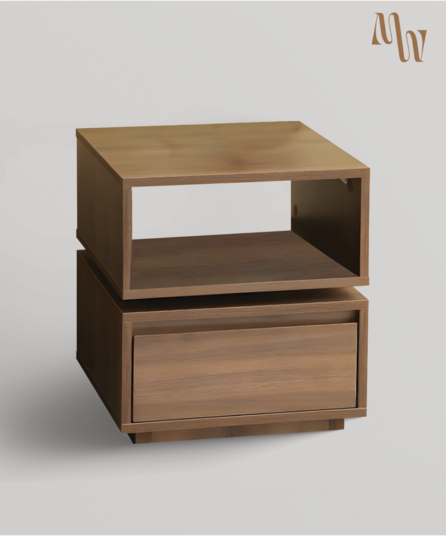 Wooden Rotatable Nightstand
