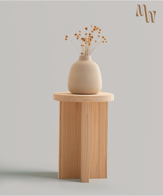 Minimalist High Wooden Stool