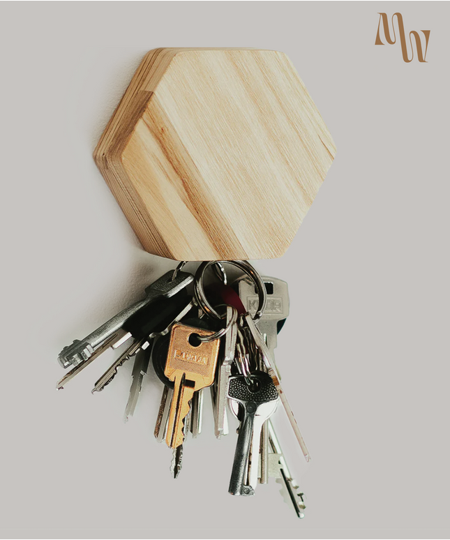 Hexagon Magnetic Key Holder