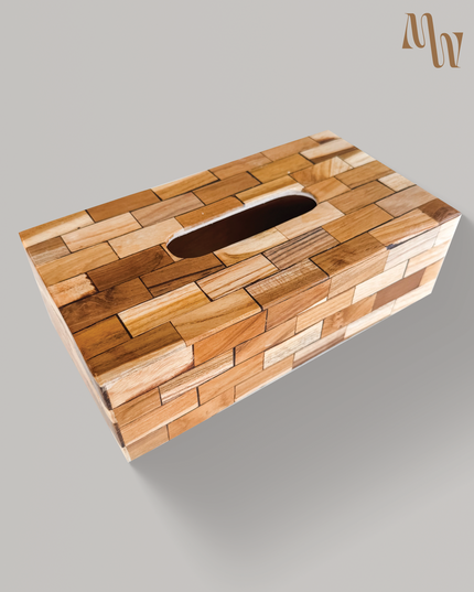 Mixed Wooden Tissue Box