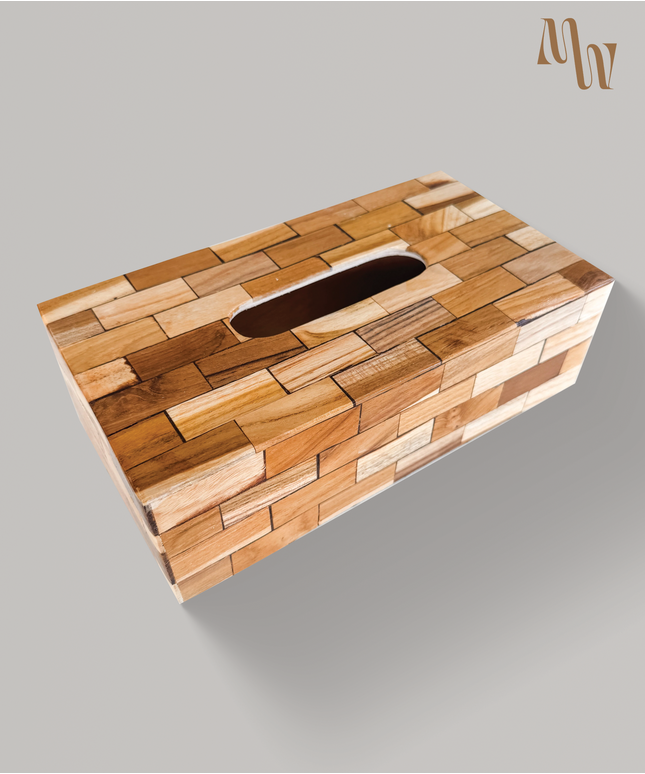 Mixed Wooden Tissue Box