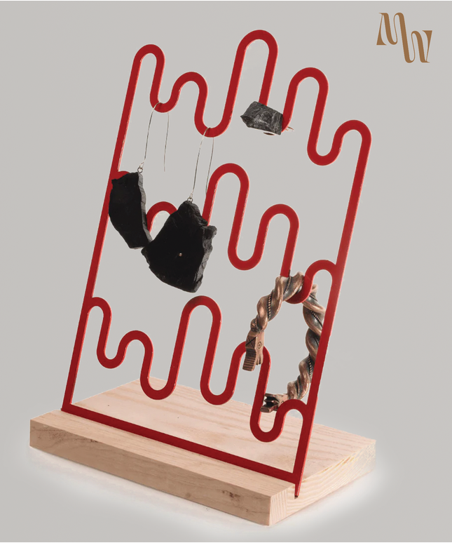 Wavy Jewelry Display Organizer
